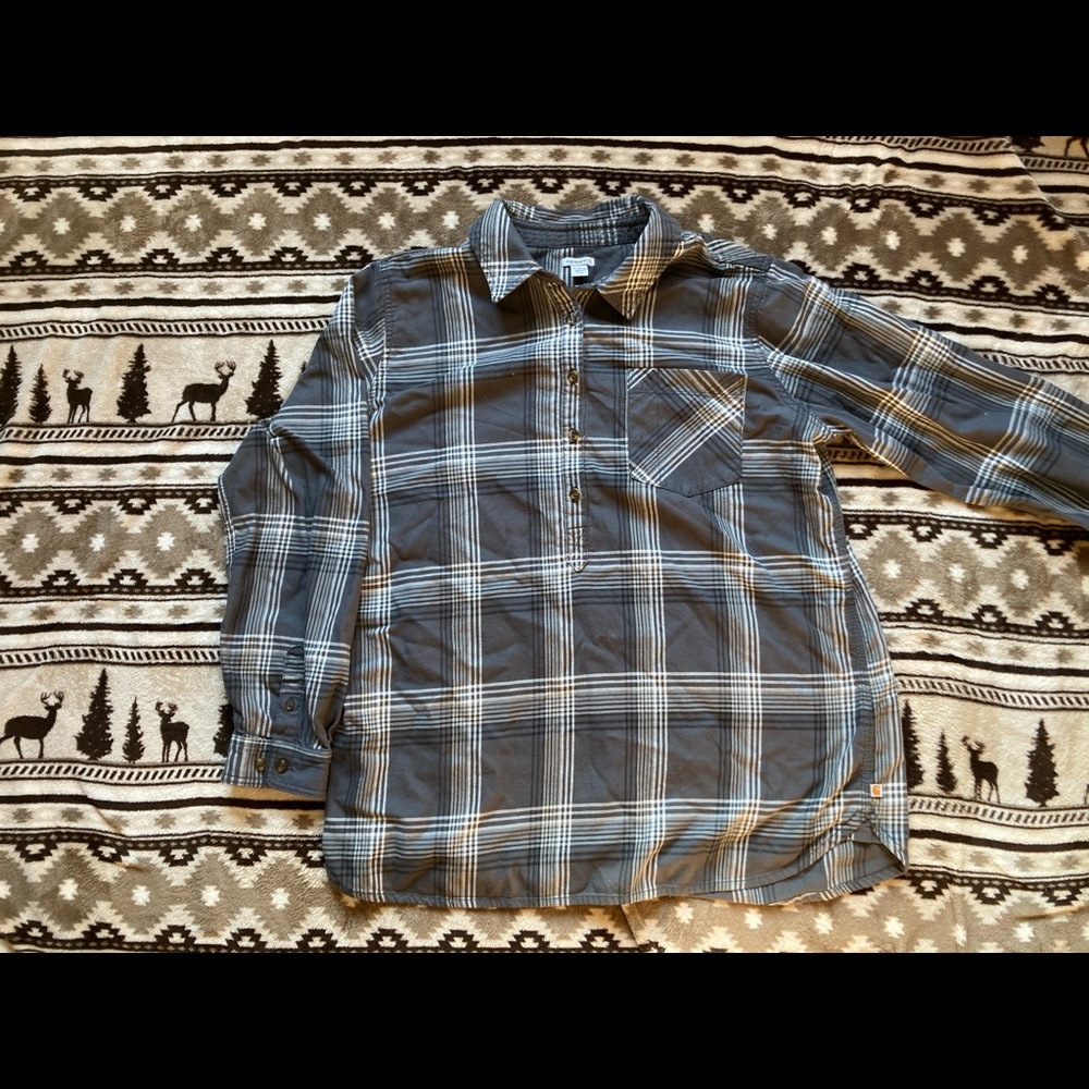 Carhartt Sz xl Gray Flannel Shirt